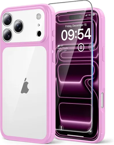 Vista 35 de TAURI Funda para iPhone 17, antiamarilleamiento con protector de pantalla, protección de grado militar, a prueba de golpes, delgada para iPhone 17