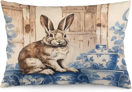 Vista 15 de Funda de almohada rústica de 12 x 20 pulgadas, diseño de cabaña en el bosque, súper suave, funda de cojín impresa de doble cara, funda de almohada
