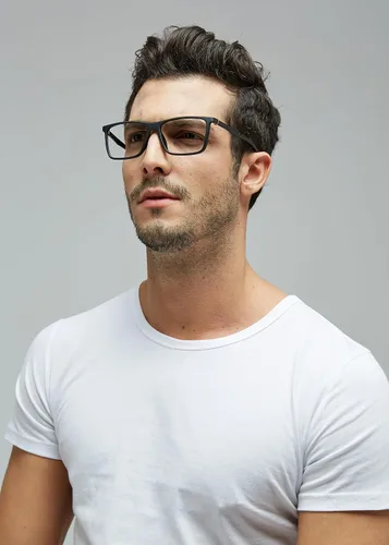 Vista 8 de GUDVUE Gafas de bloqueo de luz azul para hombre, gafas rectangulares ligeras