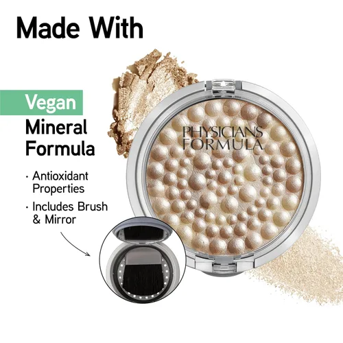 Vista 4 de Polvo Physicians Formula Mineral Glow Pearls Powder Palette, 28 oz. Perla de bronce claro