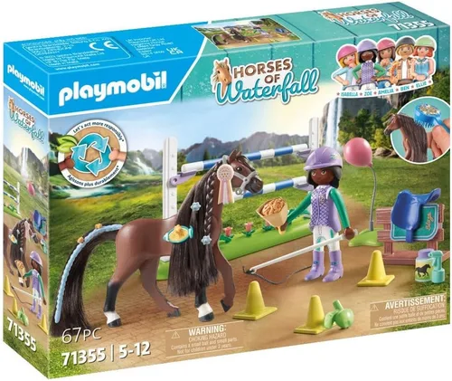 Vista 2 de Playmobil Caballos de cascada: Saltarse Arena con Zoe y Blaze