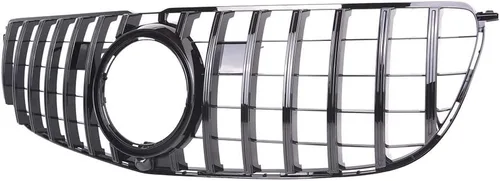 Vista 5 de GT R Parrilla Parachoques Parrilla Delantera Para Mercedes-Benz GLS-Class X166 GLS450 2016-2018 (negro)