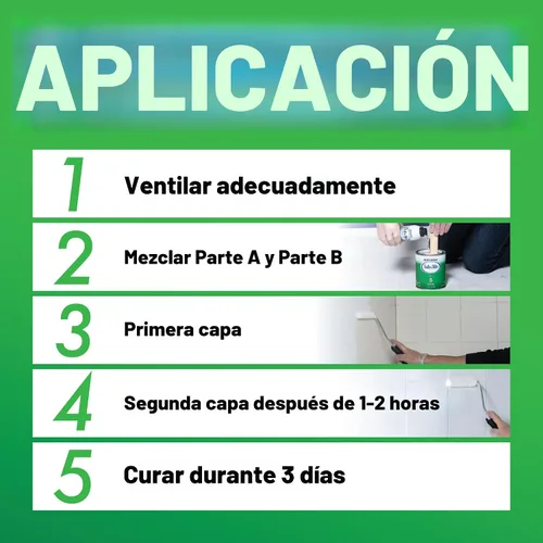 Vista 9 de Rust-Oleum - Kit de reacabado de 2 partes de niebla costera satinada