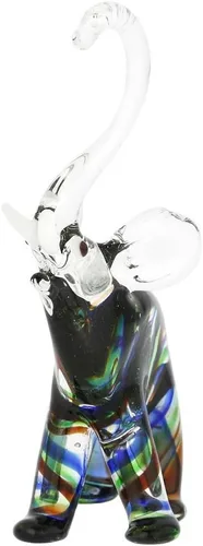 Vista 3 de GlassOfVenice - Elefante a rayas de cristal de Murano