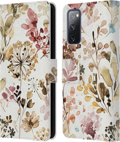 Vista 15 de Head Case Designs Officially Licensed Ninola Beige Wild Grasses Leather Wallet Case Compatible with Samsung Galaxy A07 4G