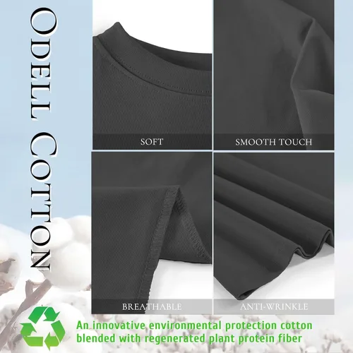 Vista 6 de Camisetas de algodón de manga larga para mujer, ajustadas, cuello redondo, camisetas básicas en capas, ajustadas