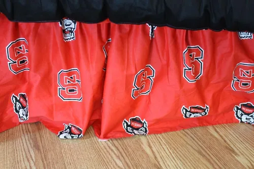 Vista 36 de College Covers Everything Comfy Nebraska Cornhuskers - Falda de cama con volantes, tamaño individual