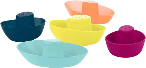 Vista 4 de Boon Fleet - Juego de juguetes para niños de 9 meses en adelante, multicolor (paquete de 10)