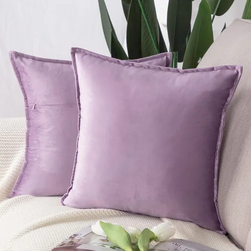 Vista 34 de MADIZZ Juego de 2 fundas de almohada decorativas de terciopelo súper suave con borlas, estilo de lujo, funda de almohada para sofá y dormitorio