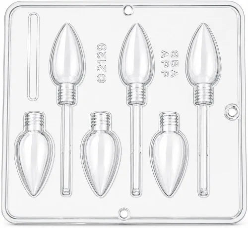 Vista 2 de Bombilla de Navidad Luz Lollipop Chocolate Candy Mold Navidad 2129
