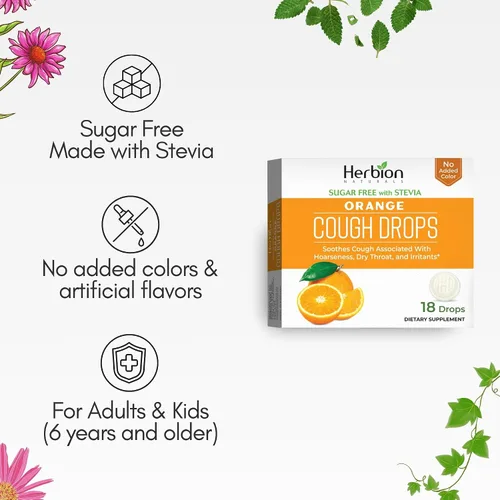 Vista 4 de HERBION Naturals - Gotas para la tos, sin azúcar con stevia, suplemento dietético, alivia la tos, para adultos y niños mayores de 6 años, 18