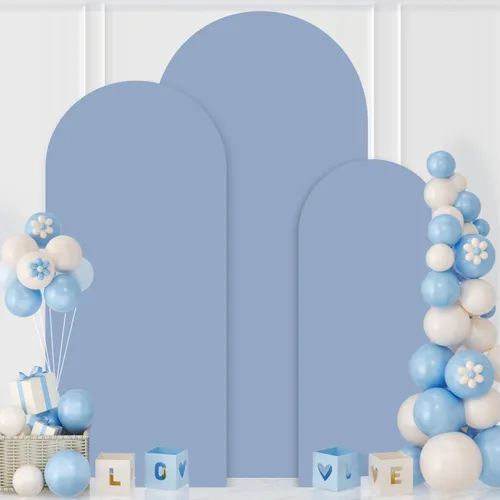 Vista 16 de MODFUNS Cubierta de Arco de Boda de 6 pies Beige de Spandex Cubiertas de Arco Chiara Cubierta de Telón de Fondo de Arco para Cubiertas de Arco Telón