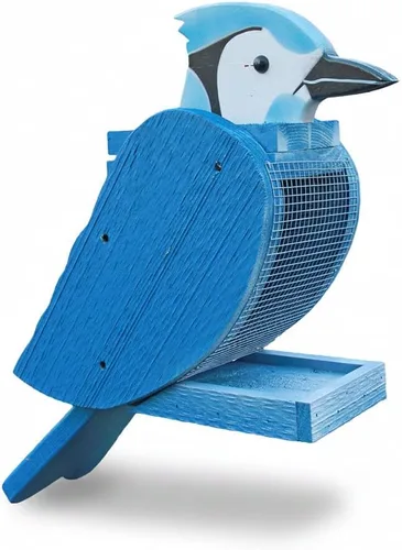 Vista 7 de Comedero colgante para pájaros al aire libre, comedero de madera con forma de pájaro cardenal con cabezal de recarga fácil, comederos para pájaros