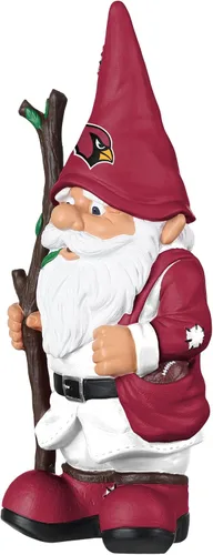 Vista 2 de FOCO NFL Team Logo Holding Stick Garden Statue Outdoor Gnome 2-Varios