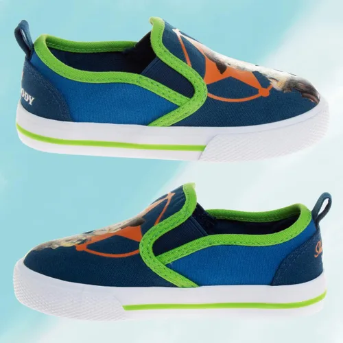 Vista 4 de Josmo Mickey Mouse Toy Story Paw Patrol Zapatos Buzz Lightyear Chase Marshall - Tenis de lona para niños pequeños (niños pequeños) (talla 5-12)