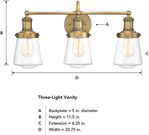 Vista 2 de DESIGNERS FOUNTAIN Taylor 69503-CH - Lámpara de tocador de baño con 3 luces, cromada