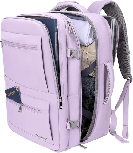 Vista 18 de BALEINE Mochila de Viaje para Mujeres y Hombres, Mochila Grande y Resistente de Equipaje de Mano para Laptop, Regalos para Negocios, Casual, Fin