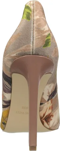 Vista 3 de Nine West Zapatos de tacón de tela Tatiana para mujer, terciopelo floral de ángel, 7, angel floral, terciopelo