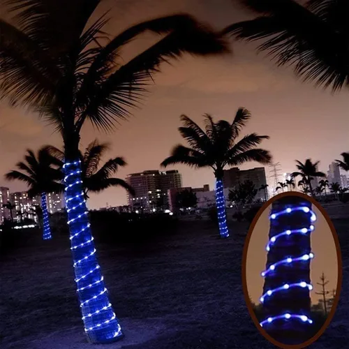 Vista 7 de Serie de luces LED de 50 pies con 360 luces LED, tubo flexible conectable con 8 modos, iluminación LED a prueba de agua para interiores