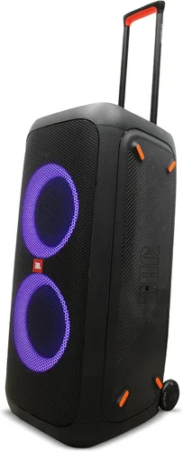 Vista 5 de JBL PartyBox 310 - Altavoz Bluetooth portátil con luces (JBLPARTYBOX310AM) + 2 cables auxiliares + paño de microfibra (paquete de 2)