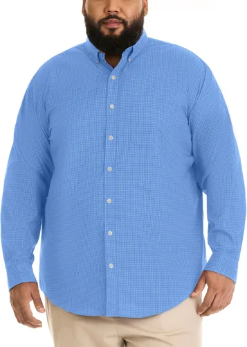 Vista 12 de Van Heusen Camisa de manga larga de popelina sin arrugas para hombre