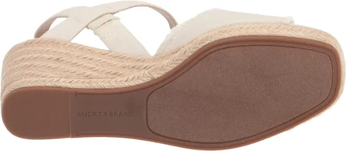 Vista 4 de Lucky Brand Mindra - Sandalias de cuña alpargata para mujer