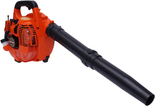 Vista 3 de Soplador de hojas de mochila 25.4CC 2 tiempos alimentado a gas jardín patio ventilador limpio 275 CFM, 750W 7500RPM, motor de refrigeración por