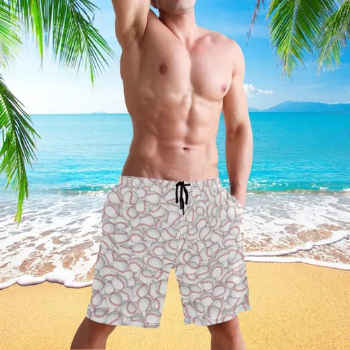Vista 5 de visesunny Traje de baño para hombre con estilo de secado rápido, ropa de playa, pantalones cortos para natación, trajes de baño para fiestas