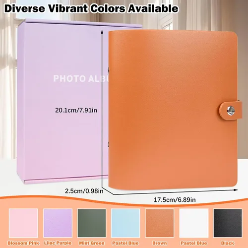 Vista 8 de Mini álbum de fotos con 360 bolsillos para cámara instantánea Fujifilm Instax Mini 12 11 9 8+ 8 LiPlay, álbum de imágenes para Polaroid Snap/Snap