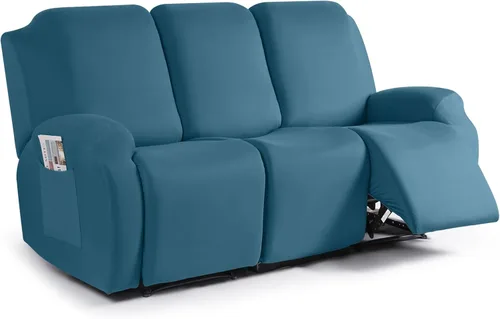 Vista 31 de TAOCOCO Fundas Elásticas para Sillones Reclinables de 3 Piezas Fundas Sólidas para Muebles Funda para Sillón Reclinable Fundas Deslizables