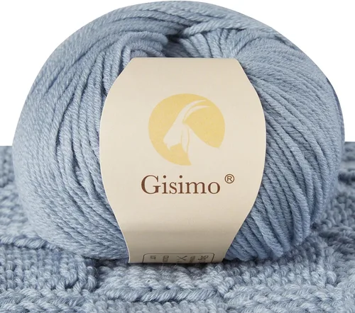 Vista 17 de 100% lana merino para tejer y ganchillo, hilo lujoso y suave de 6 cabos para tejer y crochet a mano, 1.76 oz/50 g, 127 yardas/116 metros