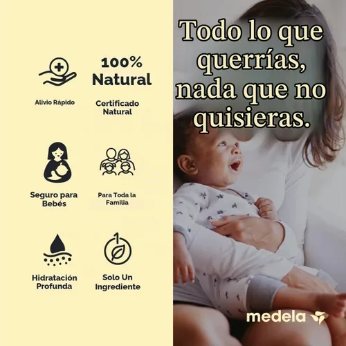 Vista 3 de Medela Purelan Lanolin Crema para pezones, alivio rápido, seguro para bebés