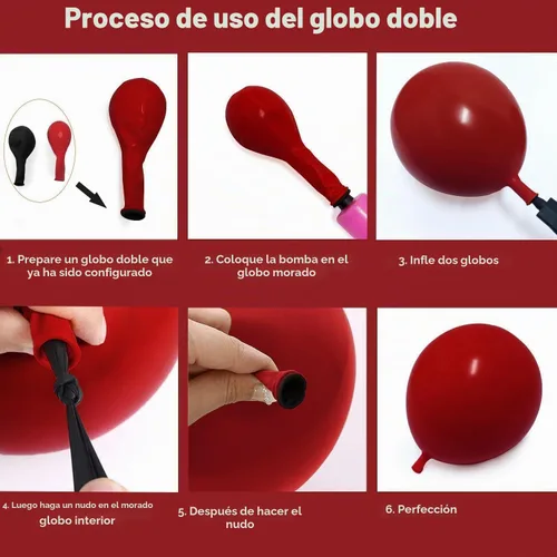 Vista 4 de Guirnalda de globos rojos, doble relleno, color rojo oscuro, marrón, borgoña, bronceado, nude, blanco, arena, kit de arco de globos para vaquero