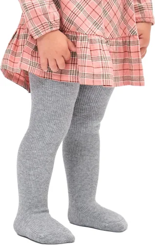 Vista 7 de Stelle Medias de bebé para niña, mallas de punto sin costuras, medias de algodón para bebés