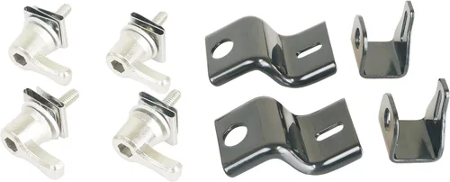 Vista 3 de Kit de conversión de bolsa de sillín Harvards Chrome Compatible con bolsas de sillín Harley 2014-2023 en modelos Touring '09-'13 Street Glide Road