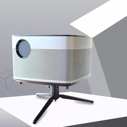Vista 4 de HIHELO Trípode para proyector Soporte de proyector Mini trípode con cabezales giratorios de 360 grados con cabezal de bola de metal para cámara