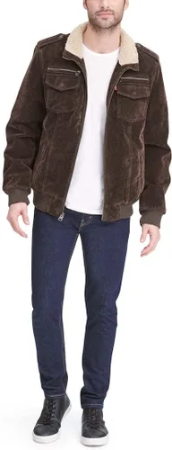 Vista 5 de Levi's Men's Faux Leather Aviator Bomber Jacket (Regular & Big & Tall Sizes)
