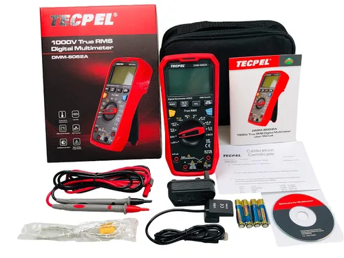 Vista 5 de TECPEL DMM-8062A Multímetro digital de 6000 cuentas