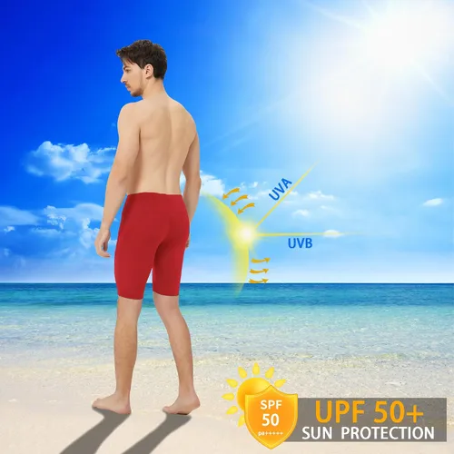 Vista 43 de Traje de baño deportivo competitivo para hombre, traje de entrenamiento de resistencia de carreras, pantalones cortos de natación de secado rápido