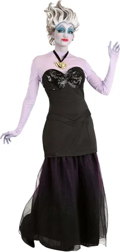 Vista 5 de Disney - Disfraz de Úrsula de La Sirenita Prestige para mujer, talla M
