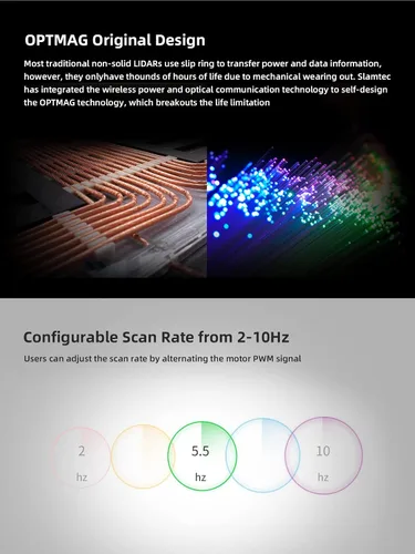 Vista 4 de youyeetoo RPLIDAR A2M12 Escáner Lidar de 360 grados 39.4 ft (39 pies) Distancia de medición, frecuencia de muestreo de 16000 Hz Compatible con SDK