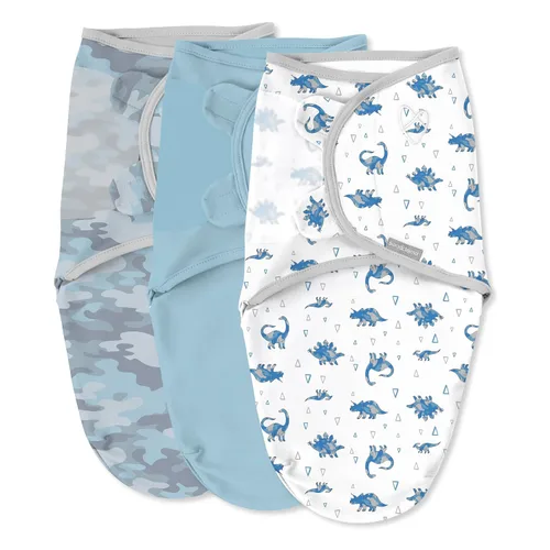 Vista 27 de SwaddleMe Manta original – Tamaño pequeño/mediano, 0-3 meses, paquete de 3 (corazones de bebé), fácil de usar, mantiene al bebé cómodo y seguro