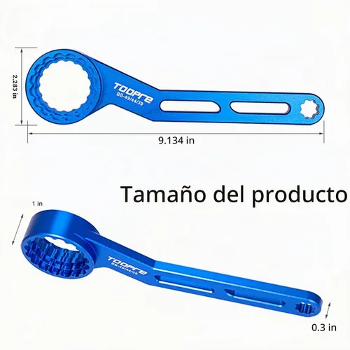 Vista 7 de Llave de eje central 6 en 1, soporte inferior profesional, multiherramienta, kit universal de servicio de bicicleta para sistemas estándar ISO/JIS