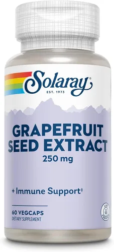 Vista 3 de SOLARAY Extracto de semilla de pomelo de potencia garantizada, tapa vegetal (Btl-plástico) 250mg 60ct