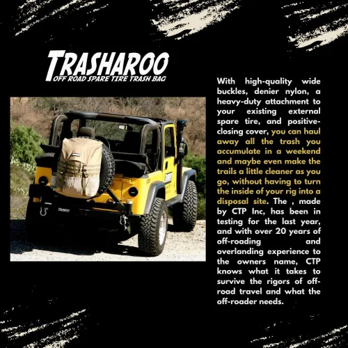 Vista 3 de Bolsa de basura Trasharoo Spare Tire, Negro