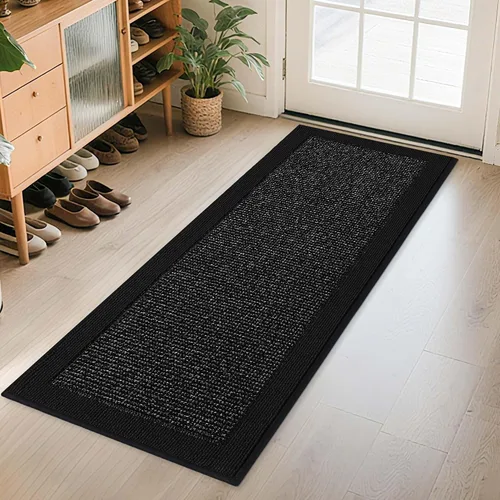 Vista 20 de BEQHAUSE Tapete para puerta interior de 20 x 32 pulgadas, tapete antideslizante para entrada, lavable, resistente a la suciedad, tapete