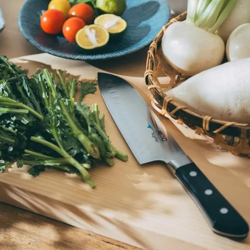 Vista 4 de MAC Brand Santoku Cuchillo con Bolster (#MSK65)