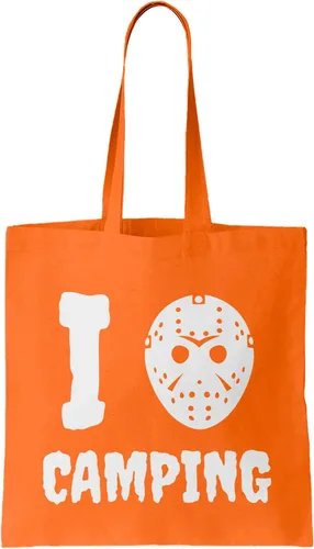 Vista 18 de Camp Crystal Lake Scenery - Bolsa reutilizable para comestibles con máscara Jason (negro)