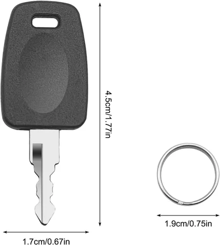 Vista 2 de Llaves de equipaje, 002 007 Llaves plateadas para T-S-A 002 007 llaves de bloqueo de equipaje maestro + 1 llavero, compatible con bolsa, maleta