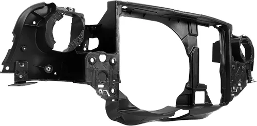 Vista 3 de ECOTRIC Soporte de radiador compatible con 2002-2008 Mini Cooper Base Modelo Replacememnt para #51647200799 MC1225101 Panel de montaje de plástico